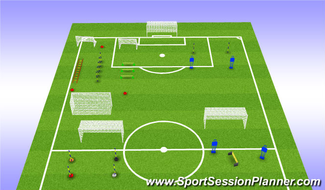 Football/Soccer Session Plan Drill (Colour): Screen 1