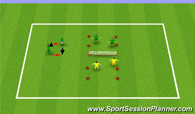 Football/Soccer Session Plan Drill (Colour): Warm-Up