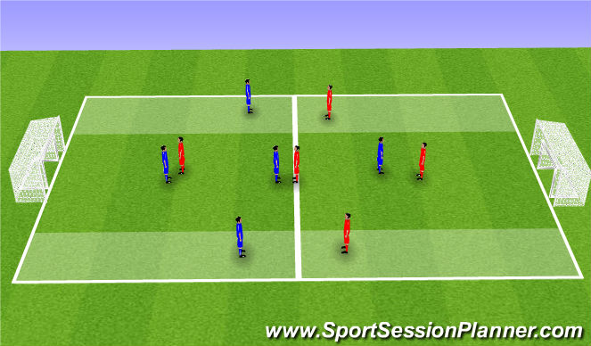 Football/Soccer Session Plan Drill (Colour): Screen 3