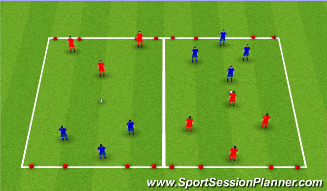 Football/Soccer Session Plan Drill (Colour): Play