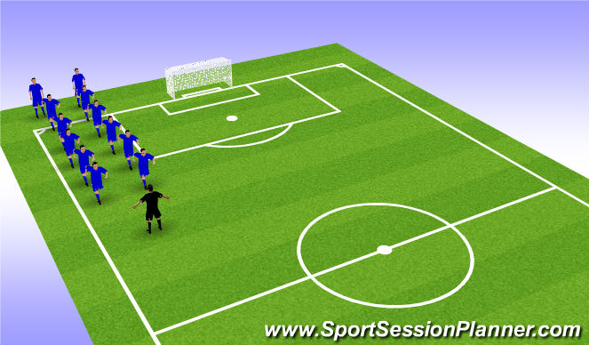 Football/Soccer Session Plan Drill (Colour): Cool Down