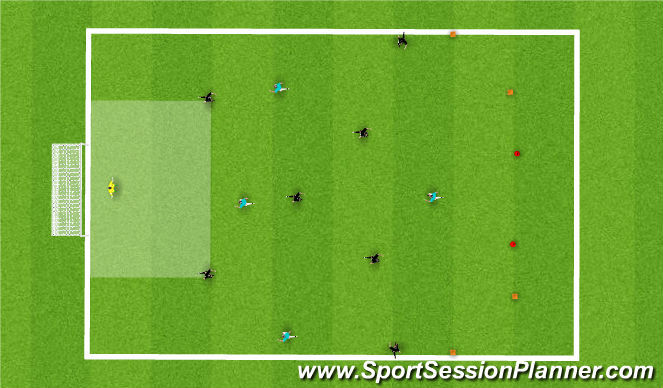 Football/Soccer Session Plan Drill (Colour): Screen 3