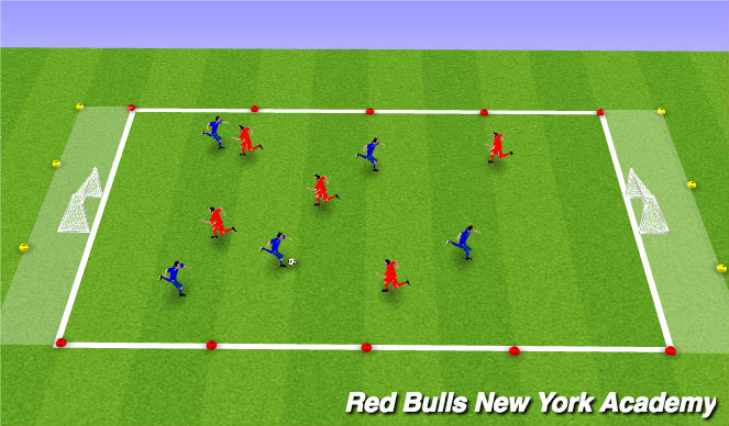 Football/Soccer Session Plan Drill (Colour): Soccer Rubgy