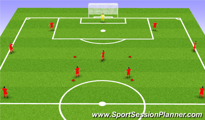 Football/Soccer Session Plan Drill (Colour): POP