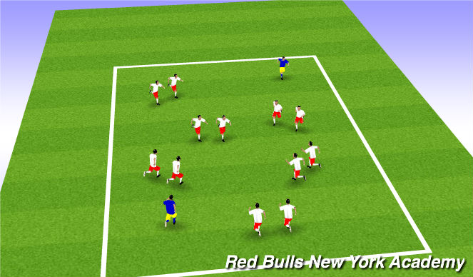 Football/Soccer Session Plan Drill (Colour): woody's round up