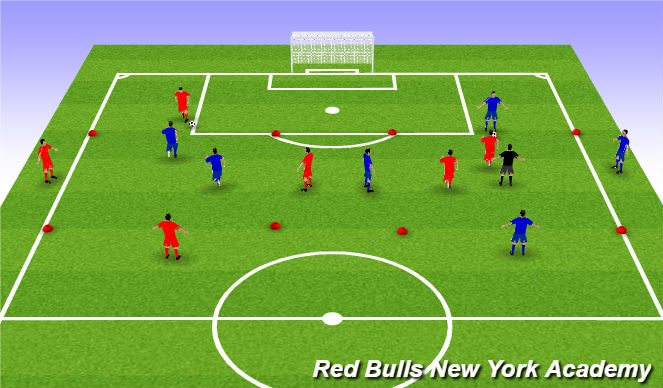 Football/Soccer Session Plan Drill (Colour): Screen 1