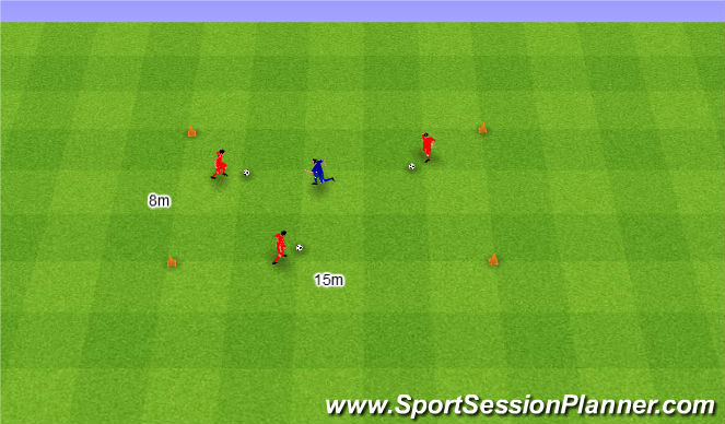 Football/Soccer Session Plan Drill (Colour): Ile skutecznych odbiorów?