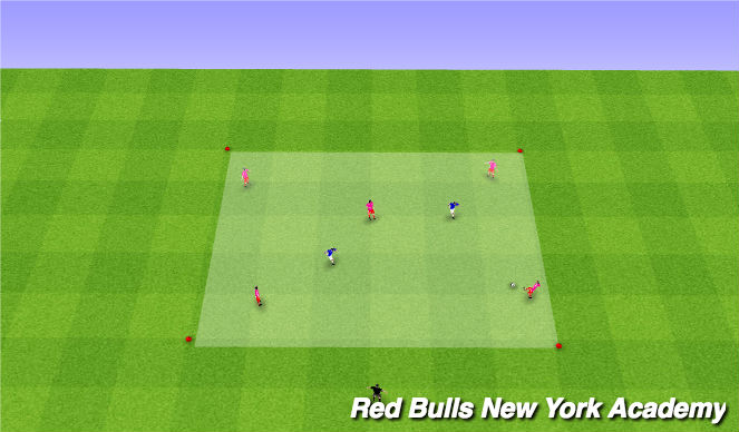 Football/Soccer Session Plan Drill (Colour): Rondo