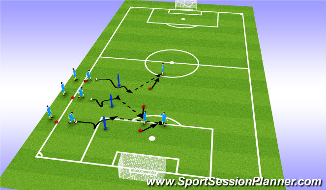 Football/Soccer Session Plan Drill (Colour): Screen 1