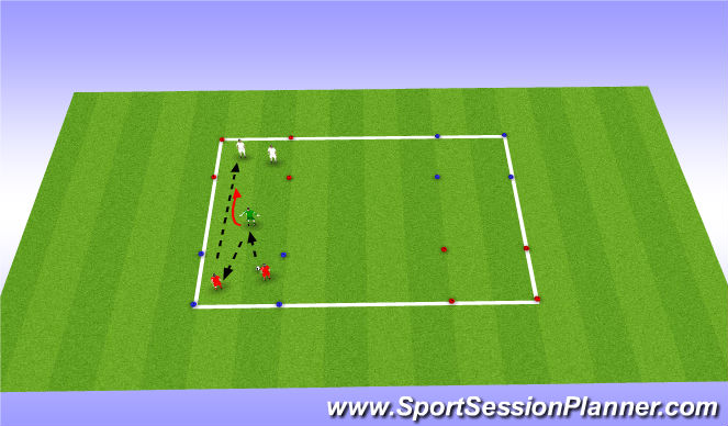 Football/Soccer Session Plan Drill (Colour): Technical Practice