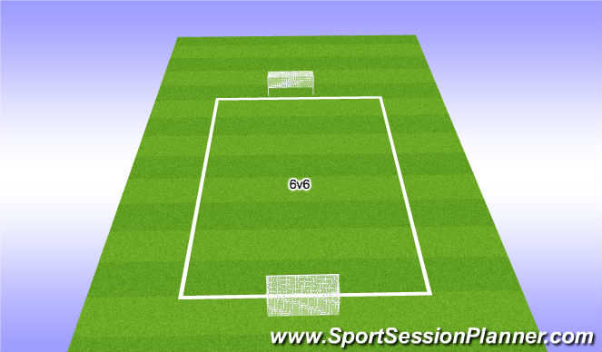 Football/Soccer Session Plan Drill (Colour): Arrival Scrimmage