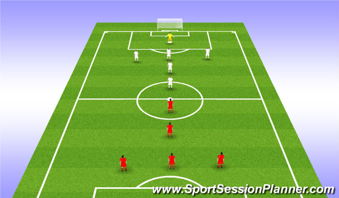 Football/Soccer Session Plan Drill (Colour): SSG