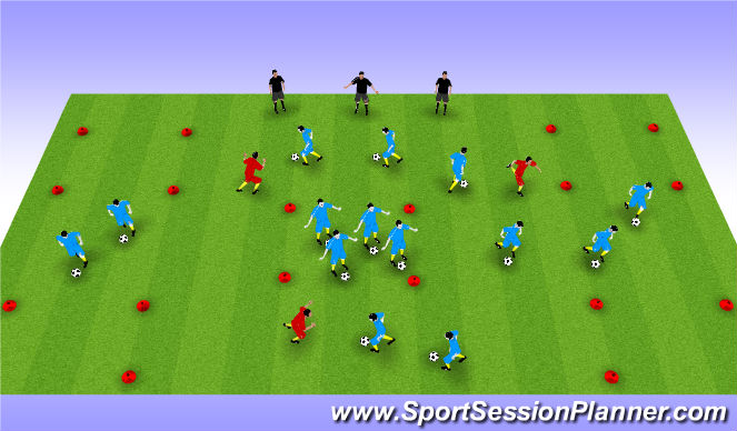 Football/Soccer Session Plan Drill (Colour): Screen 1