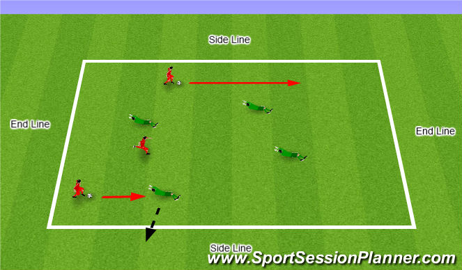 Football/Soccer Session Plan Drill (Colour): Crab Soccer