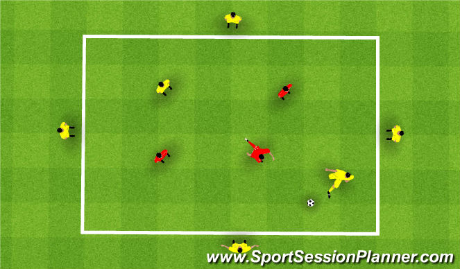 Football/Soccer Session Plan Drill (Colour): Screen 3