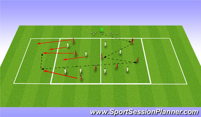 Football/Soccer Session Plan Drill (Colour): Screen 1