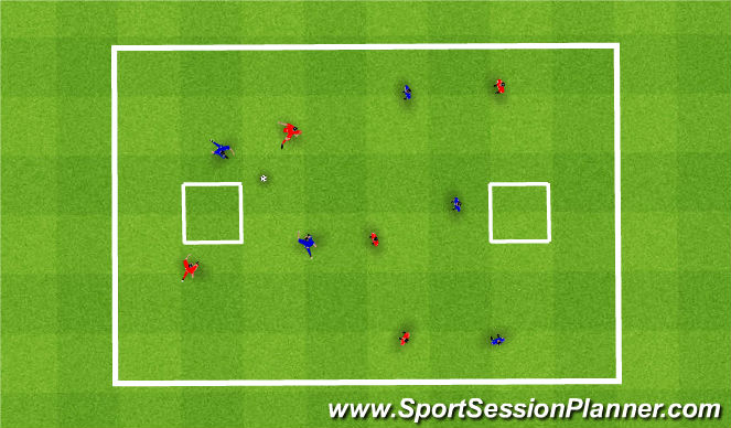 Football/Soccer Session Plan Drill (Colour): Screen 3