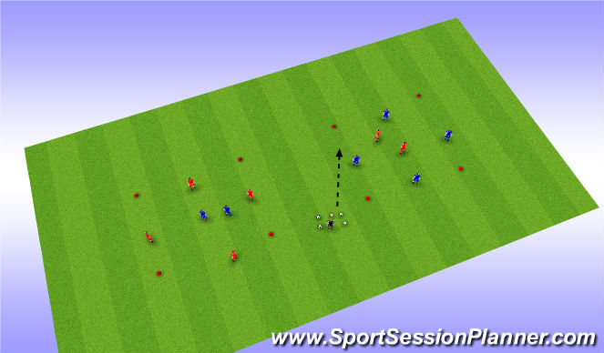 Football/Soccer Session Plan Drill (Colour): Rondos (Transition)