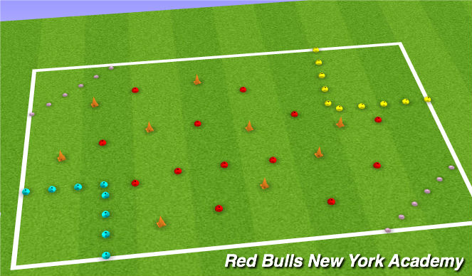 Football/Soccer Session Plan Drill (Colour): space mission