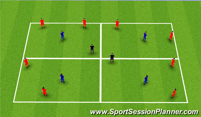 Football/Soccer Session Plan Drill (Colour): Posession Game