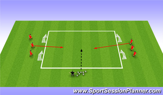 Football/Soccer Session Plan Drill (Colour): numbers