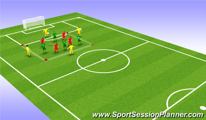 Football/Soccer Session Plan Drill (Colour): Screen 3