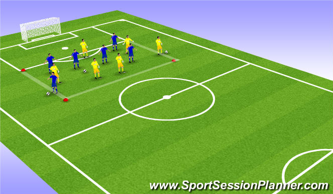 Football/Soccer Session Plan Drill (Colour): Screen 4