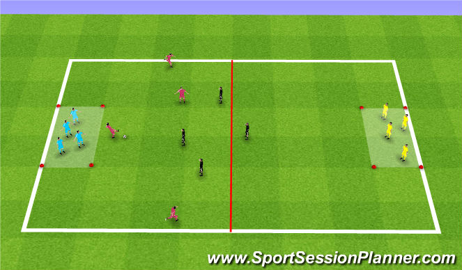 Football/Soccer Session Plan Drill (Colour): Tech/Tac