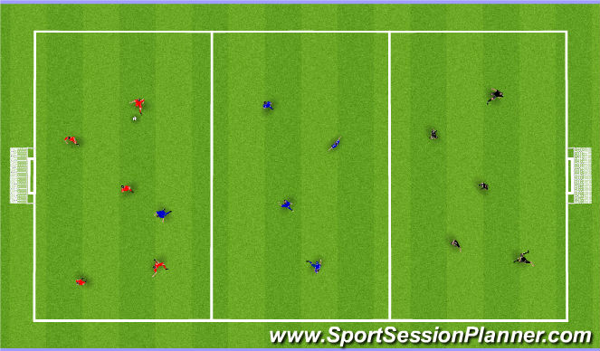 Football/Soccer Session Plan Drill (Colour): Passing and Receiving Game