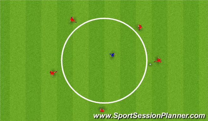 Football/Soccer Session Plan Drill (Colour): Rondo