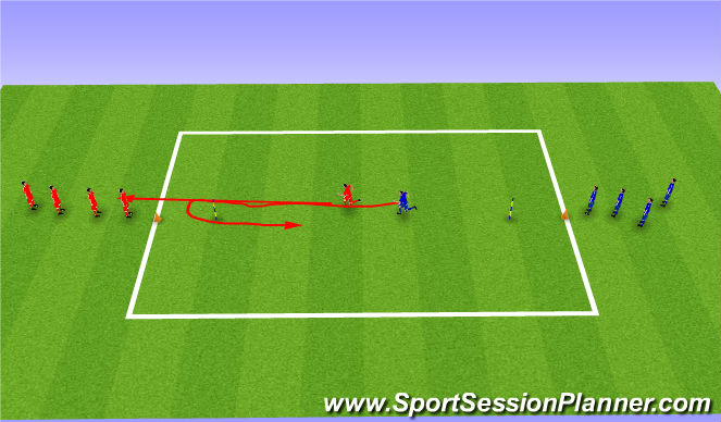 Football/Soccer Session Plan Drill (Colour): Chelsea Chase