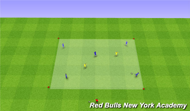 Football/Soccer Session Plan Drill (Colour): Rondo