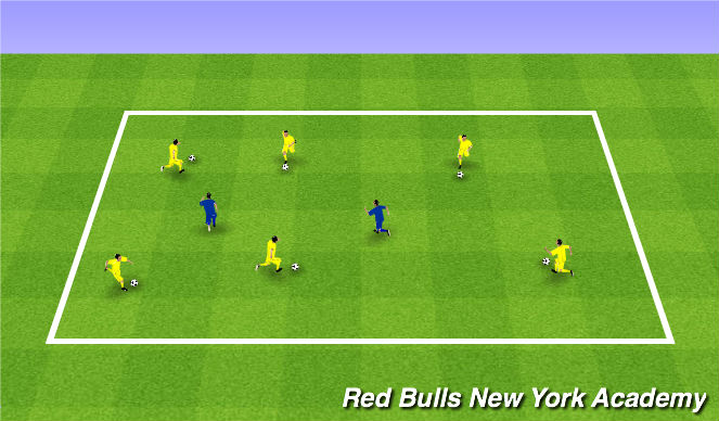 Football/Soccer Session Plan Drill (Colour): Ultimate defender