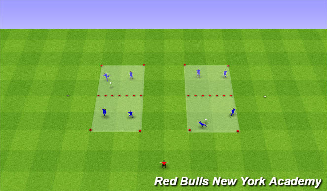 Football/Soccer Session Plan Drill (Colour): Soccer Tennis