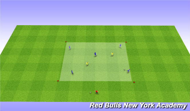 Football/Soccer Session Plan Drill (Colour): Rondo