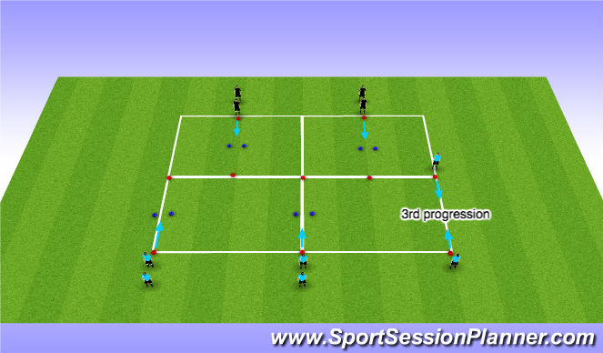 Football/Soccer Session Plan Drill (Colour): Warm Up