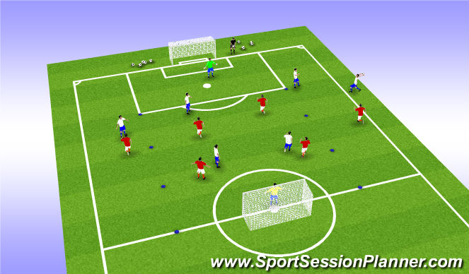 Football/Soccer Session Plan Drill (Colour): Screen 6