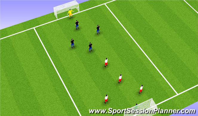 Football/Soccer Session Plan Drill (Colour): Condition Game