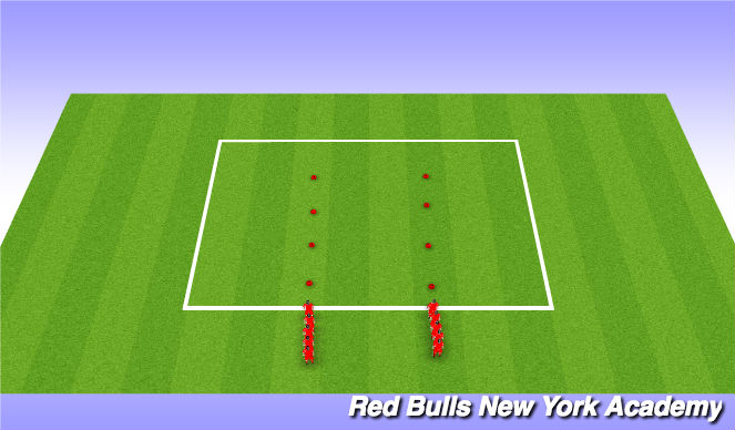 Football/Soccer Session Plan Drill (Colour): Warmup/SAQ