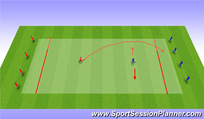 Football/Soccer Session Plan Drill (Colour): Warm-Up