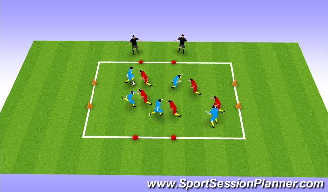 Football/Soccer Session Plan Drill (Colour): Screen 1