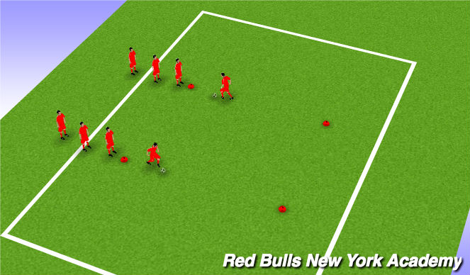 Football/Soccer Session Plan Drill (Colour): Races!