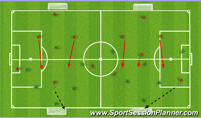 Football/Soccer Session Plan Drill (Colour): SSG 2