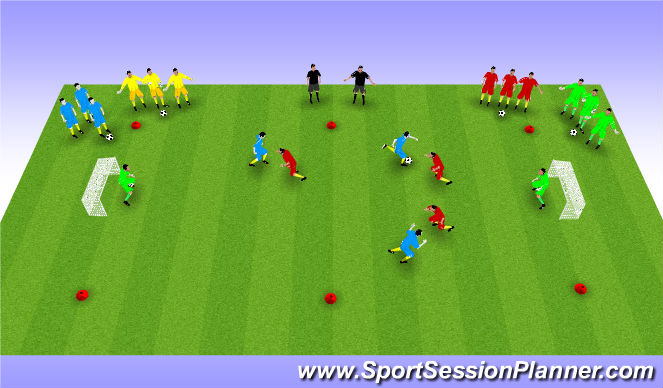 Football/Soccer Session Plan Drill (Colour): Screen 1