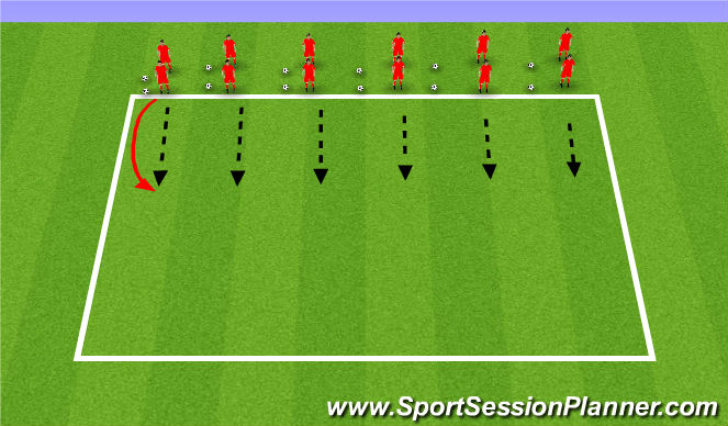 Football/Soccer Session Plan Drill (Colour): Tackle 1