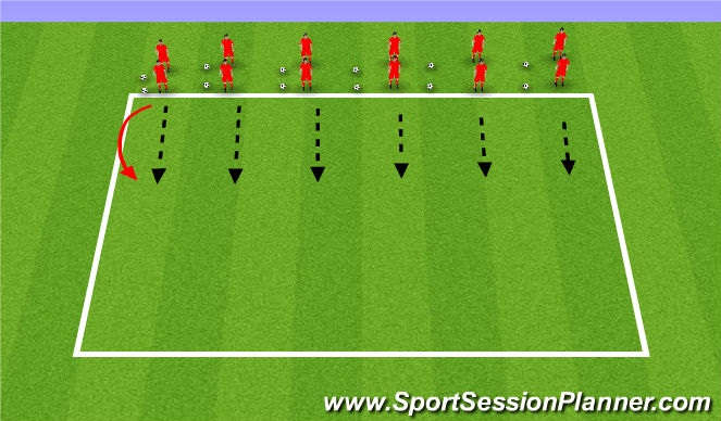 Football/Soccer Session Plan Drill (Colour): Tackle 3