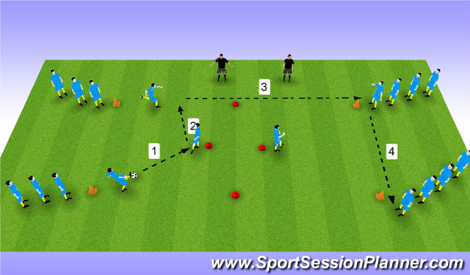 Football/Soccer Session Plan Drill (Colour): Screen 1