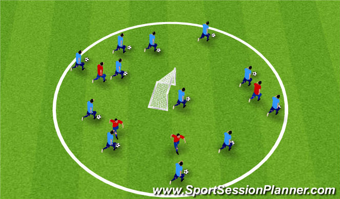 Football/Soccer Session Plan Drill (Colour): Pirates of the Pugg