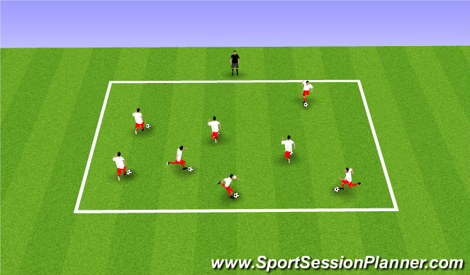 Football/Soccer Session Plan Drill (Colour): Session 2 - Ball Manipulation Box