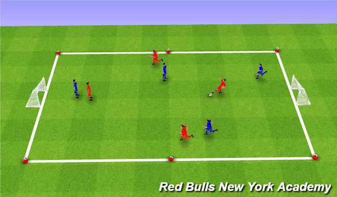 Football/Soccer Session Plan Drill (Colour): Hits It Gets It